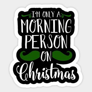 christmas morning Sticker